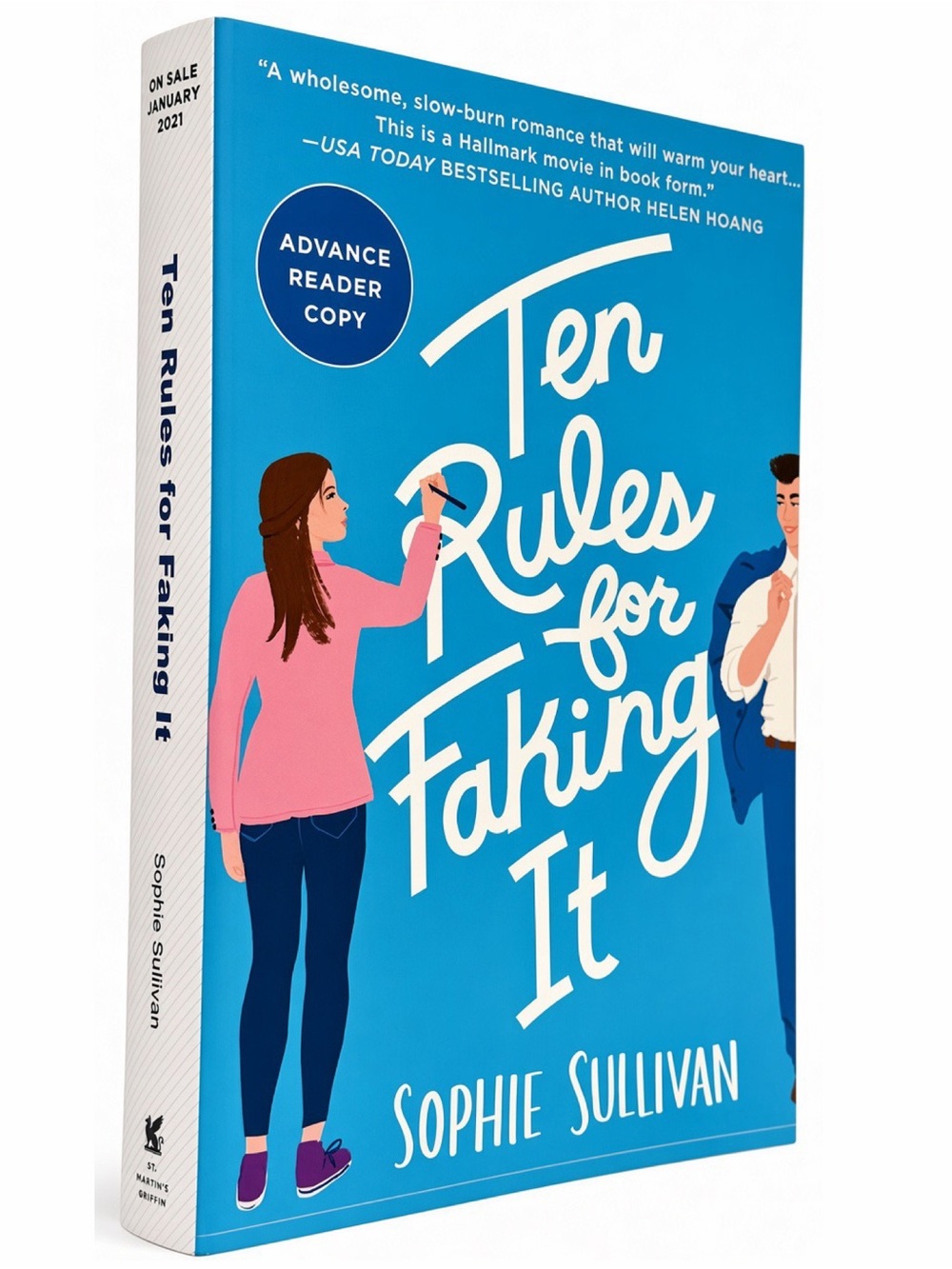 Ten Rules forFaking It Sophie Sullivan ARC Advance Reader Copy Paperback Book VG